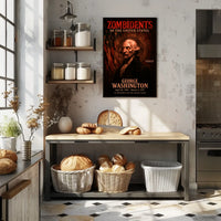 George Washington 1st President of the United States Zombidents Poster Series