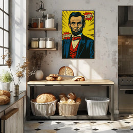 Comic-Style Historical Figure Poster Print PosterGoat