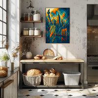 New York City Architecture Poster Abstract Wall Art