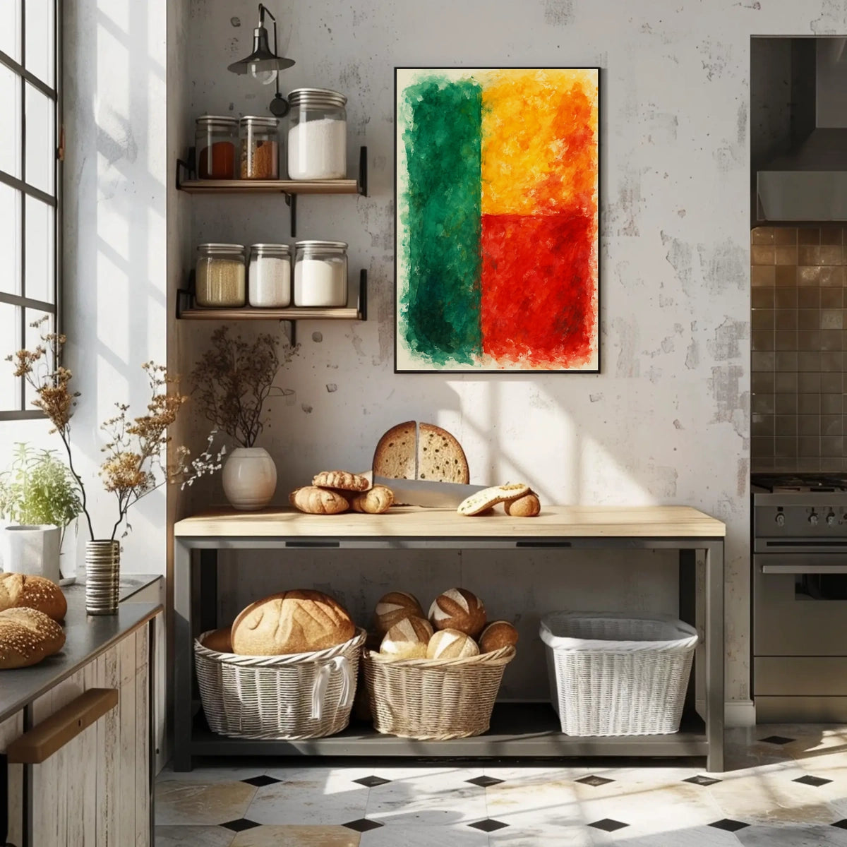 Vibrant Abstract Composition Abstract Poster