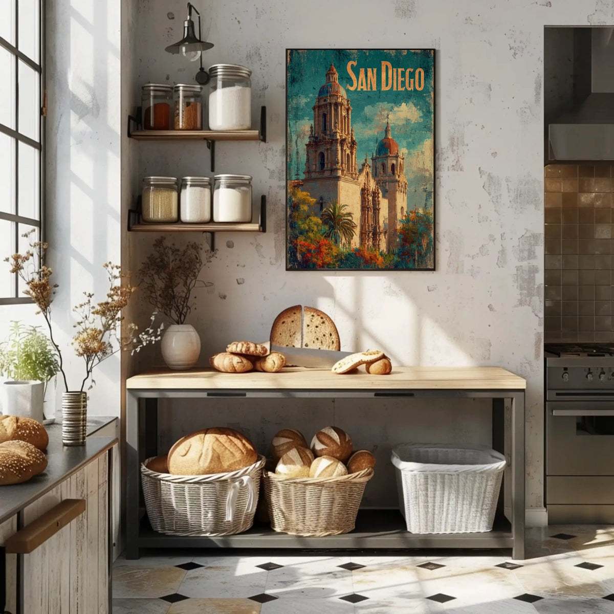 San Diego Architectural Charm Poster