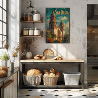 San Diego Architectural Charm Poster