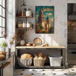 San Diego Architectural Charm Poster
