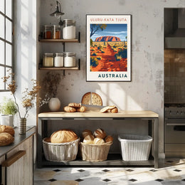 Uluru Outback Adventure Artwork National Park Poster