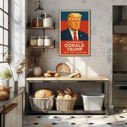 Donald Trump Leadership Echoes Vintage Propaganda Patriotic Icon Portrait Heritage Collection Poster