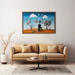 Surreal Dreamscape Desert Artwork in Artistic Poster
