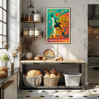 Fly to Brazil Wander in Color Poster