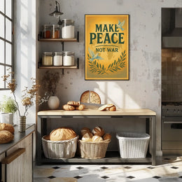 Make Peace Not War Vintage Poster
