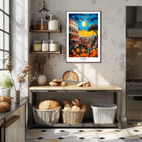 Rome A Vibrant Cityscape Poster