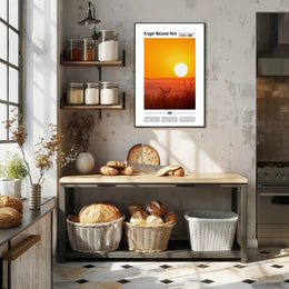 Kruger National Park Travel Poster Scenic Print
