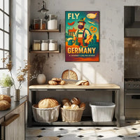 Germany Travel Adventure Retro-Modern Illustrated Travel Poster PosterGoat