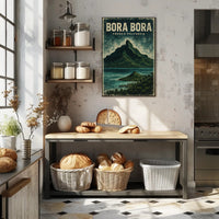 Bora Bora Scenic Island Vintage Travel Poster PosterGoat