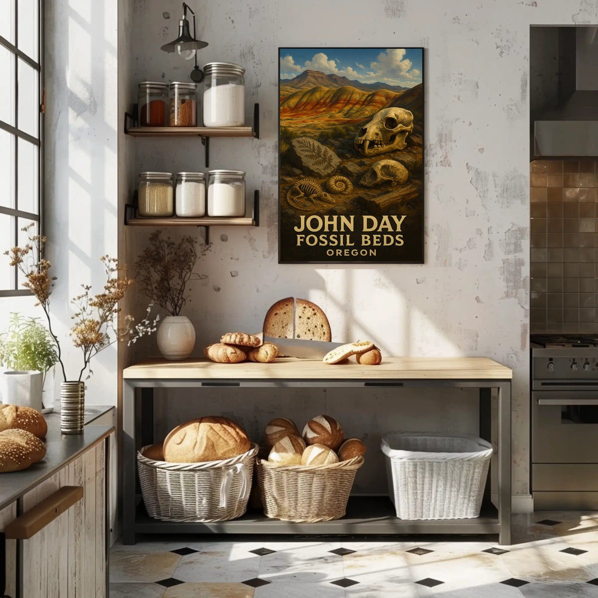 John Day Fossil Beds Oregon Poster
