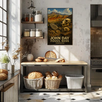 John Day Fossil Beds Oregon Poster