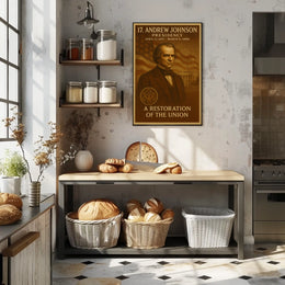 Andrew Johnson Historic Legacy Presidential Poster