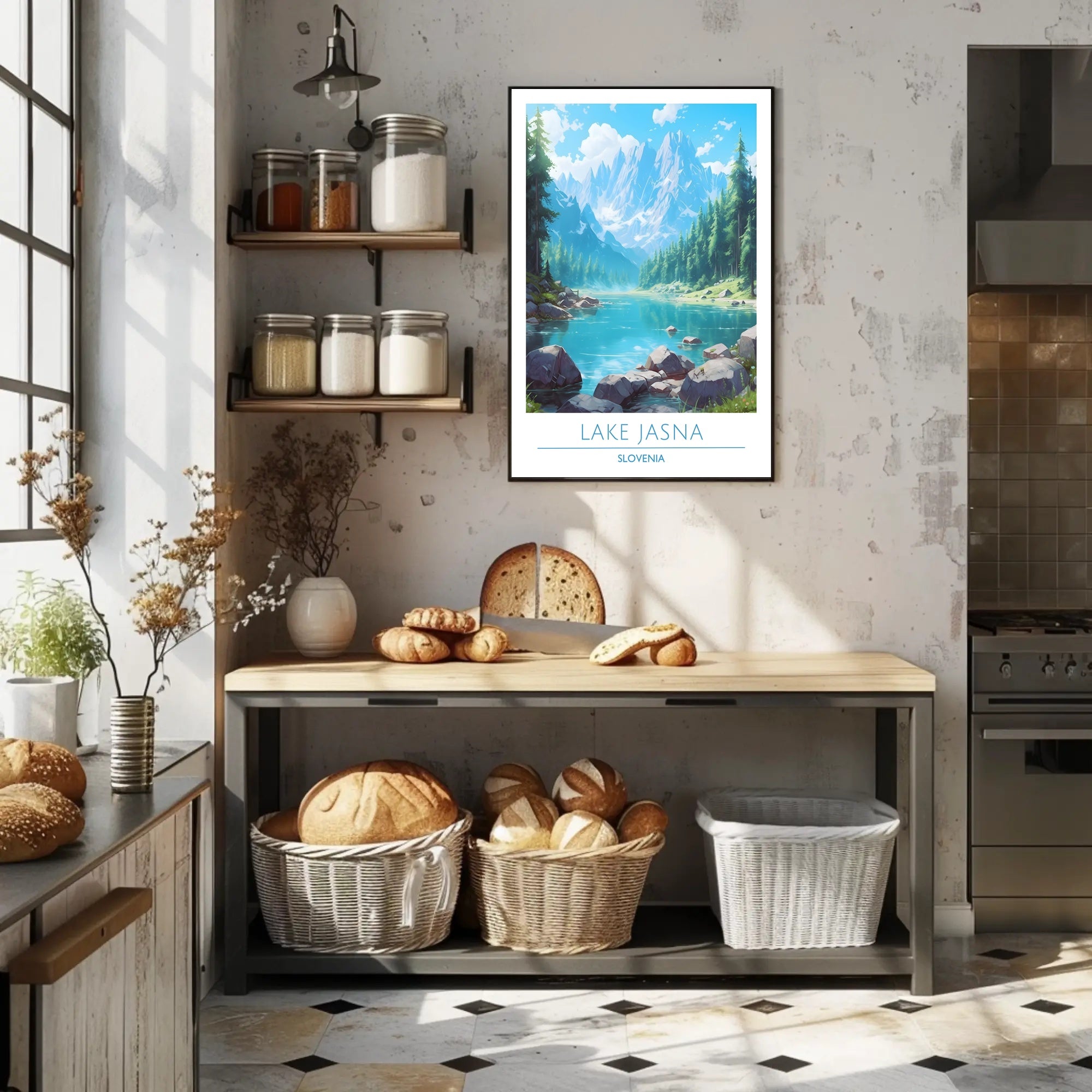 Serene Beauty of Lake Jasna Poster