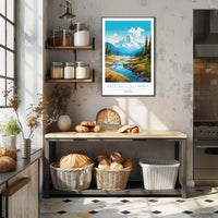 Serene Mountain Wilderness Travel Poster