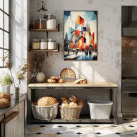 Urban Geometric Symphony Poster