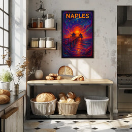 Naples Sunset Dreamscape Poster