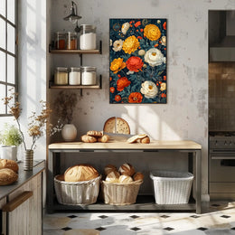 Vibrant Floral Symphony Wall Art Print