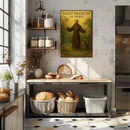 Saint Francis Religious Iconography Cultural Heritage Poster