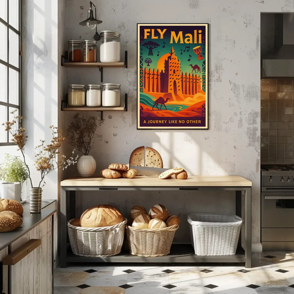Explore Exotic Mali with Retro Adventure Travel Poster PosterGoat
