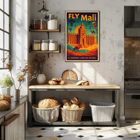 Explore Exotic Mali with Retro Adventure Travel Poster PosterGoat