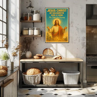 Sacred Jesus Vintage Art Religious Heritage Poster
