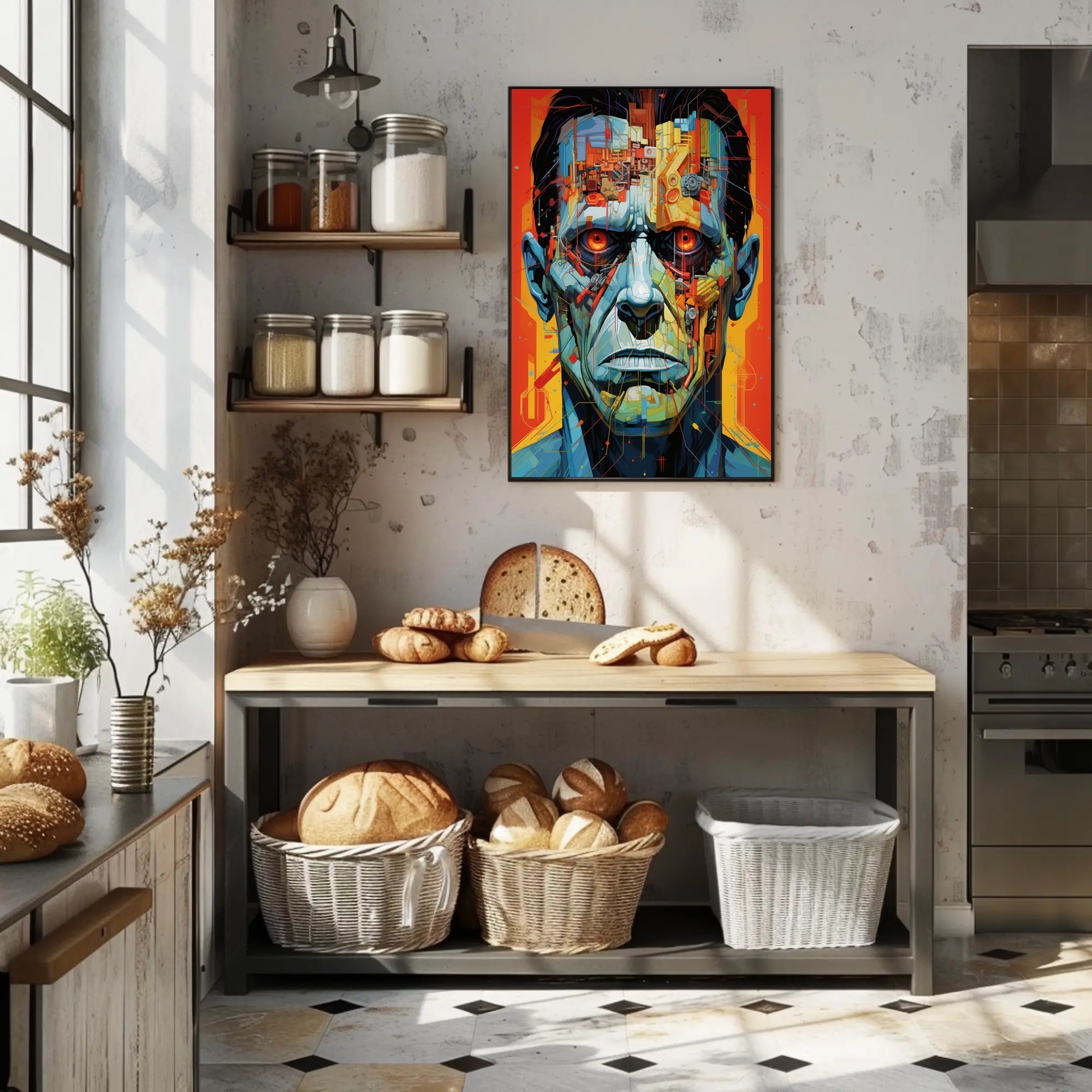 Cybernetic Portrait Poster PosterGoat