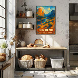 Big Bend National Park Poster Southwest Landscape Wall Art