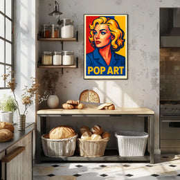 Vibrant Pop Art Portrait Poster