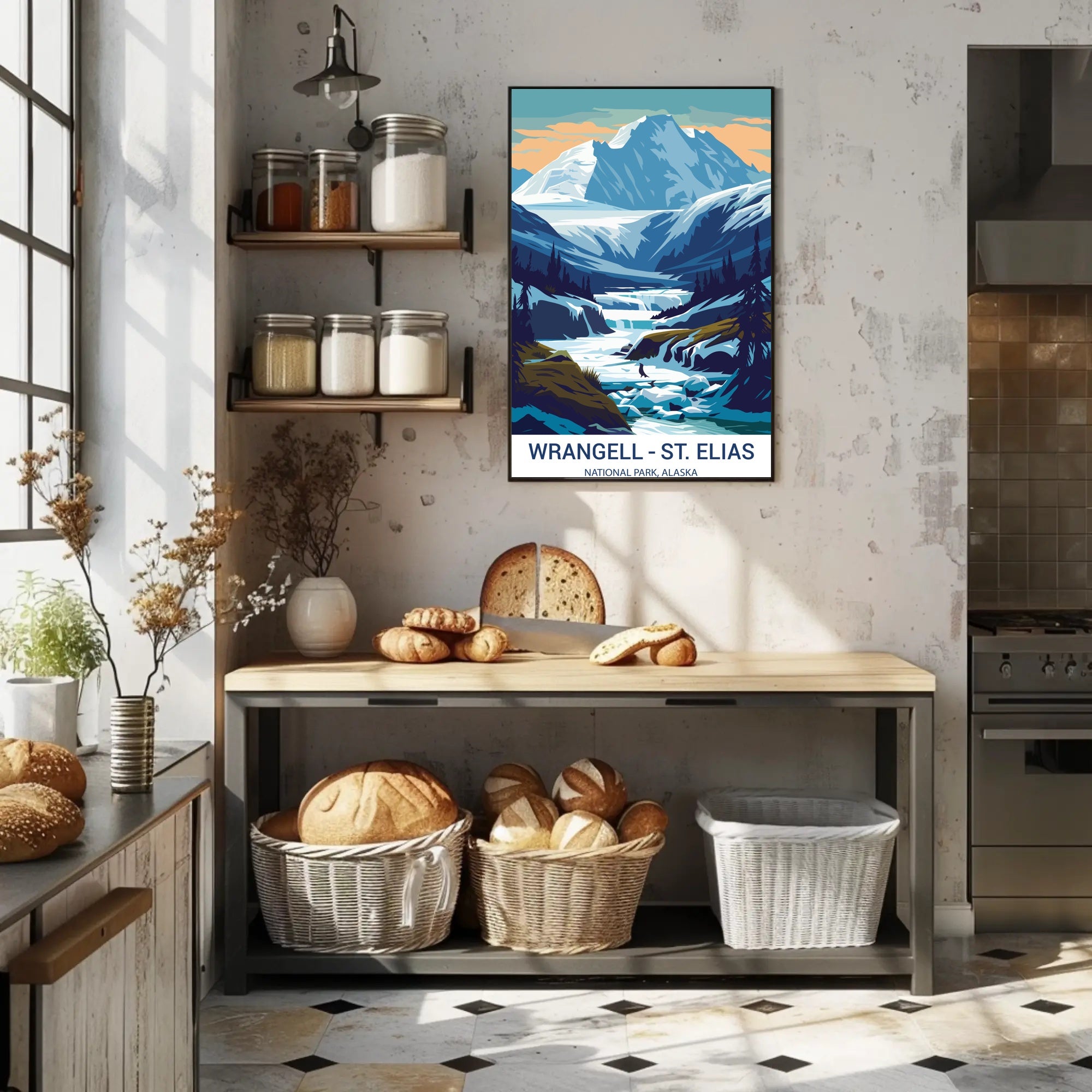 Wrangell–St. Elias Dawn Landscape National Park Poster