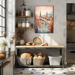 Autumn In The Cityscape Poster