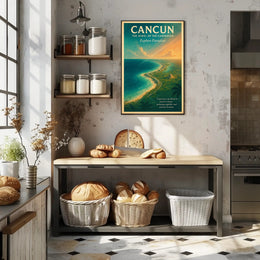 Cancun The Jewel of the Caribbean Poster PosterGoat