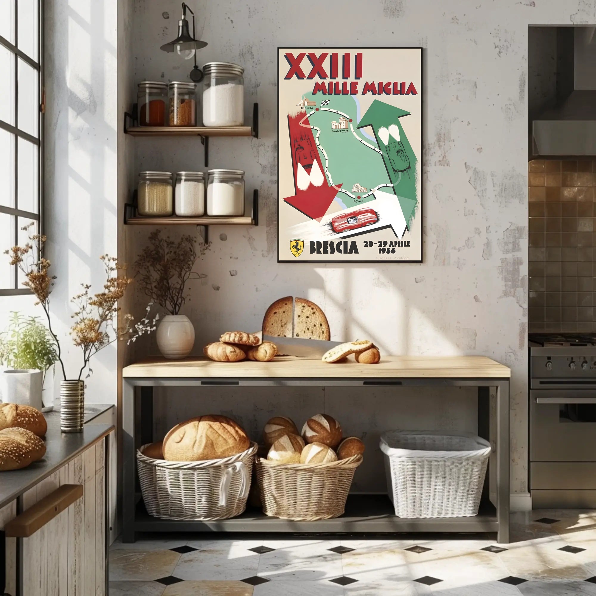 XXIII Mille Miglia Race Poster
