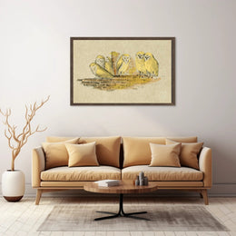 Owls on Rustic Ledge Vintage Animal Poster