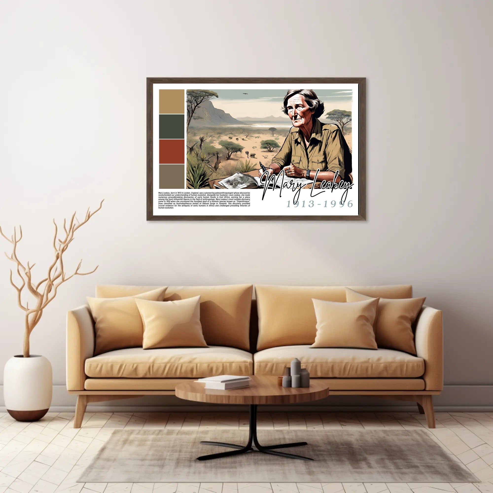 Mary Leakey: Pioneer in Paleoanthropology Poster