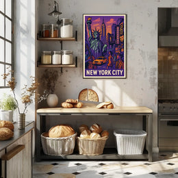 New York City Poster Vibrant Urban Art For Home Decor
