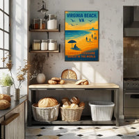 Virginia Beach, VA Longest Pleasure Beach Poster