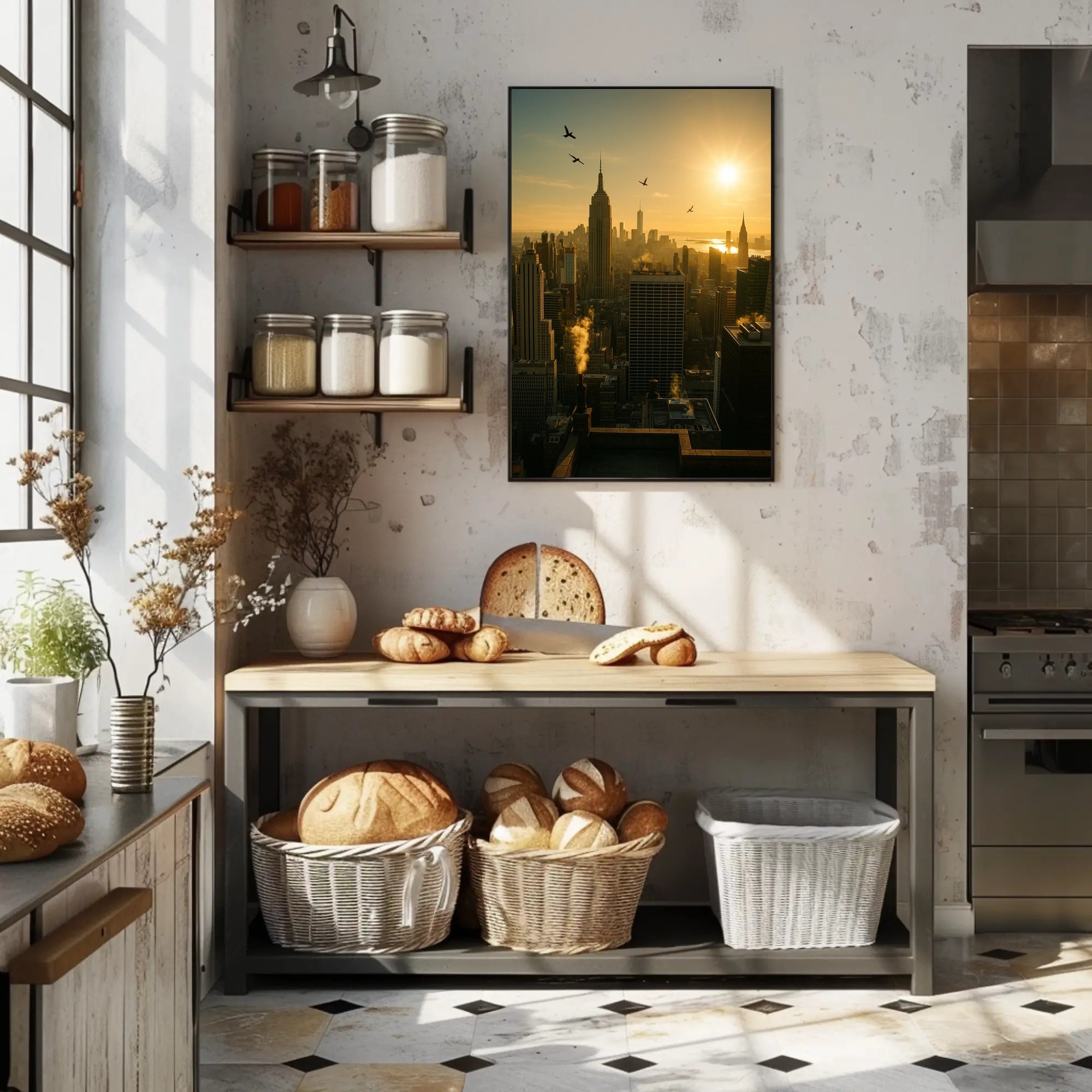 New York City Sunrise Urban or Cityscape Poster