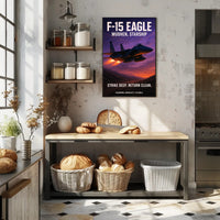 F-15 Eagle Mudhen, Starship Poster PosterGoat