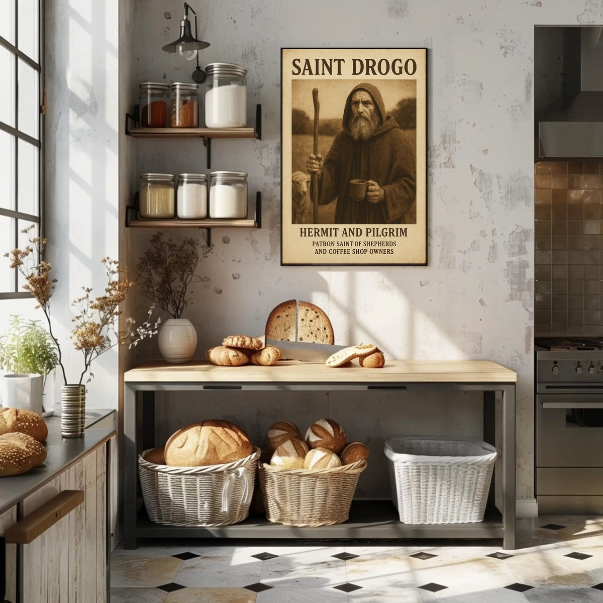 Saint Drogo Hermit And Pilgrim Poster