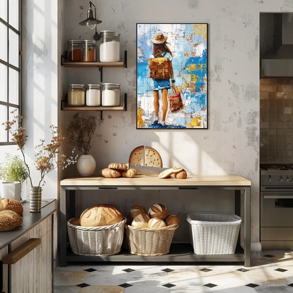 Vintage Parisian Architecture Art Poster