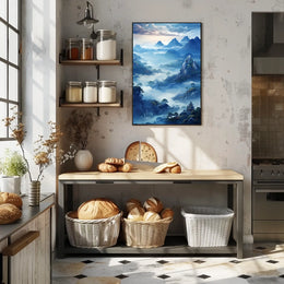 Mystical Mountain Landscape Poster