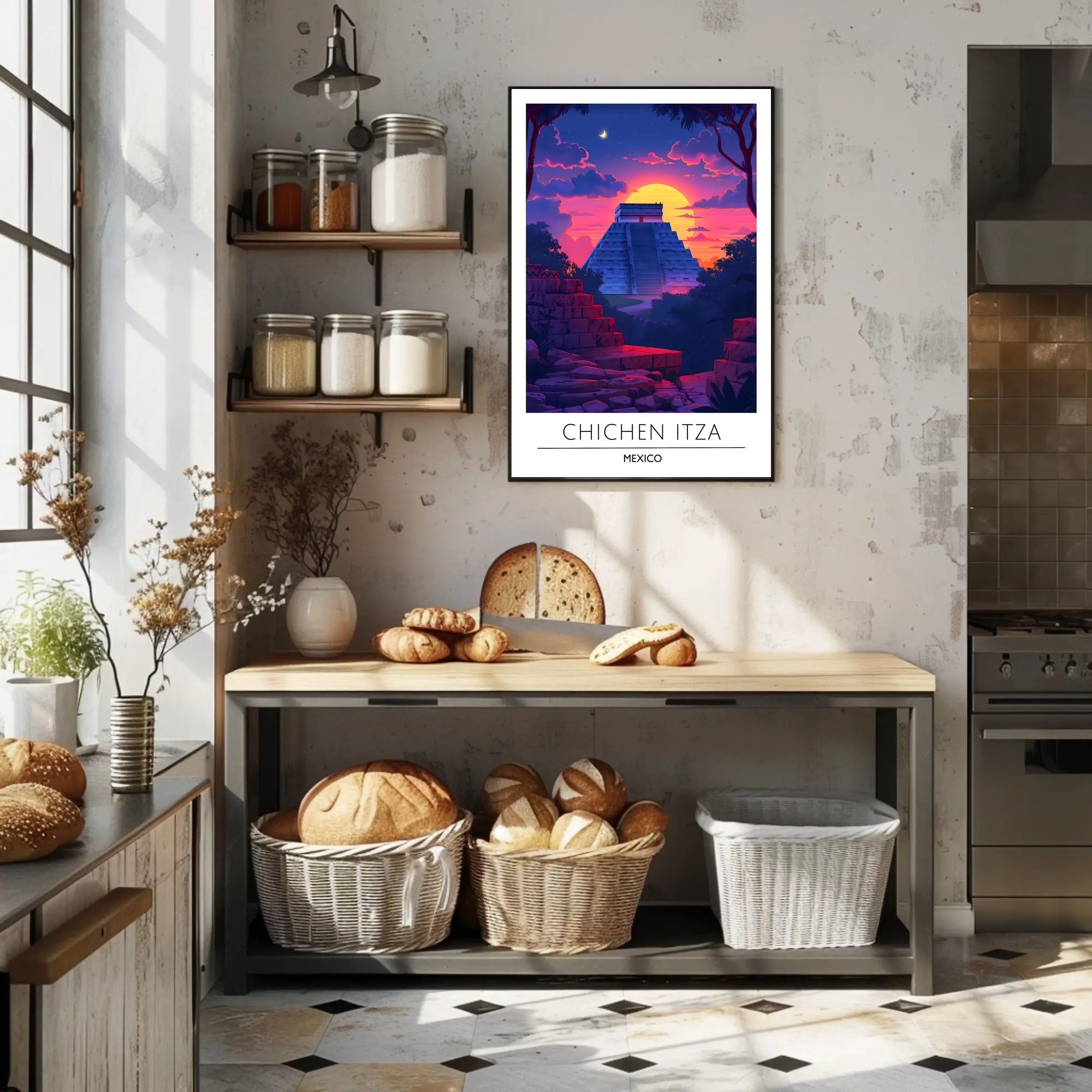 Chichen Itza Majestic Scene Cultural or Heritage Poster