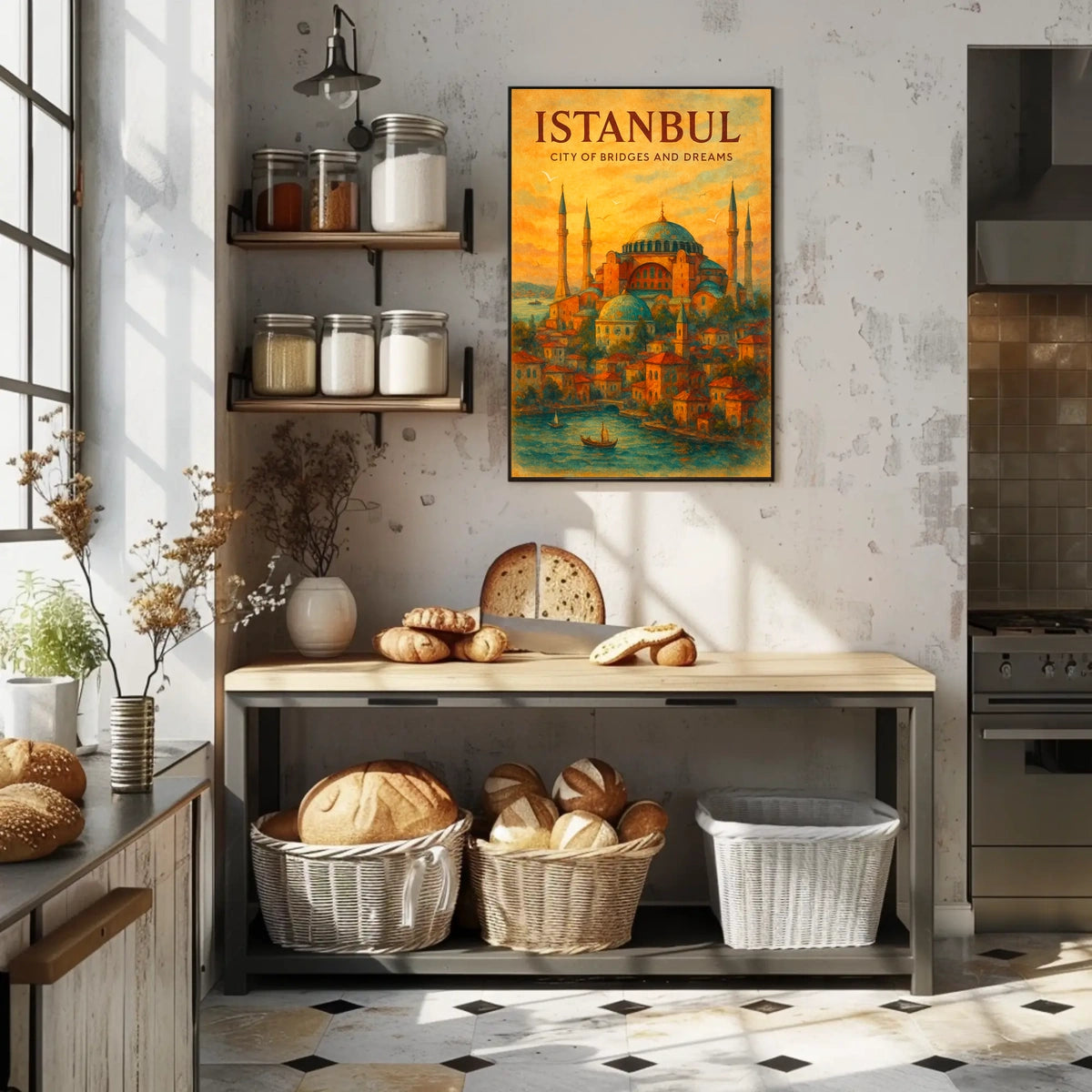 City of Bridges and Dreams Istanbul Poster
