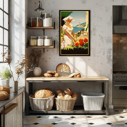 Serenity By The Sea Travel Poster Art Print Decor