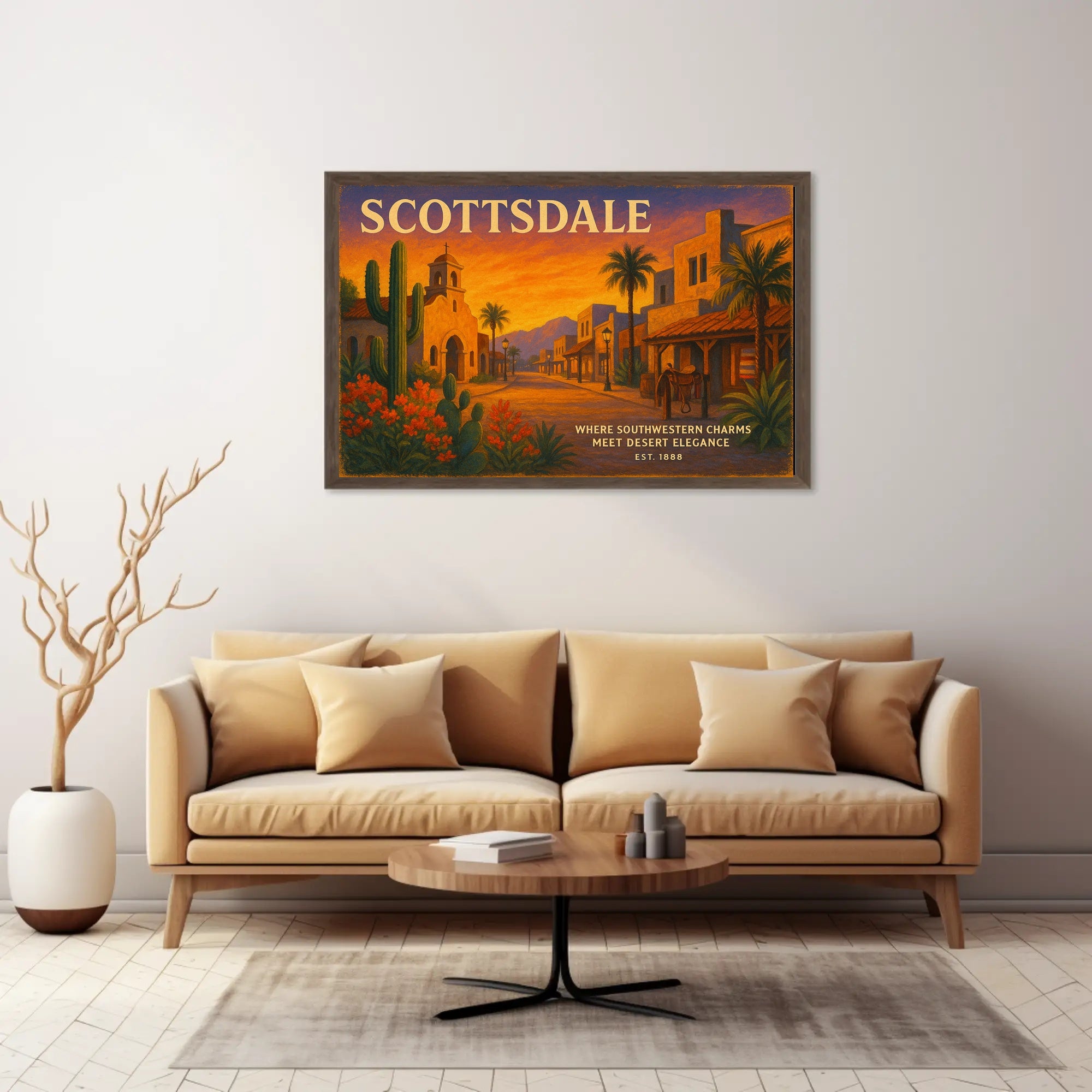 Scottsdale Southwestern Charms Travel Poster