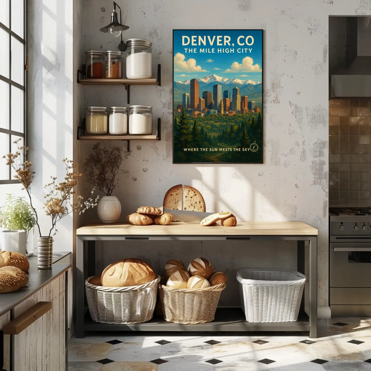 Denver, Co The Mile High City Poster