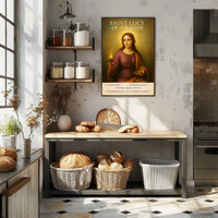 Saint Lucy of Syracuse Poster PosterGoat